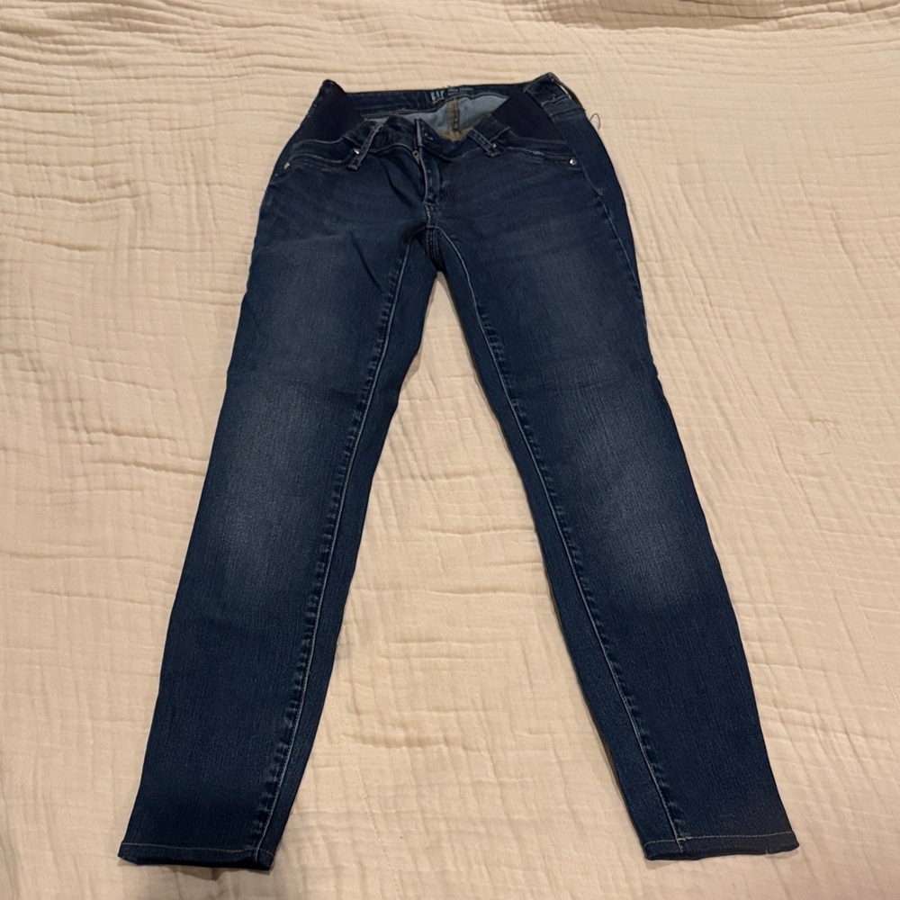 GAP maternity side panel Women's Navy Skinny Jeans